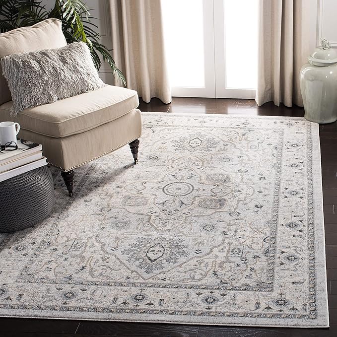 Isabella Collection Accent Rug - 3' x 5', Cream & Beige, Oriental Design
