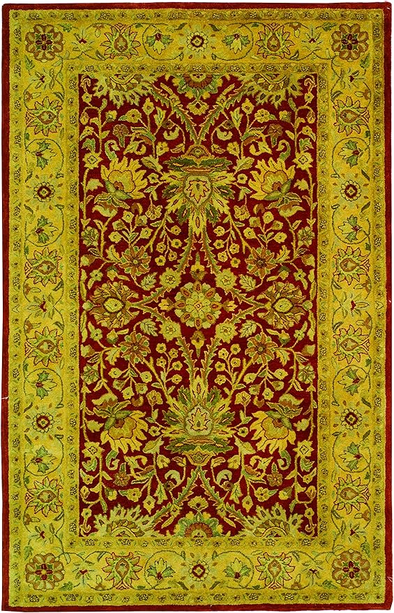 Antiquity Collection Area Rug - 6' x 9', Chocolate & Blue