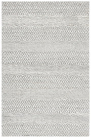 Marbella Collection Accent Rug - 4' x 6', Beige & Light Grey, Handmade Wool