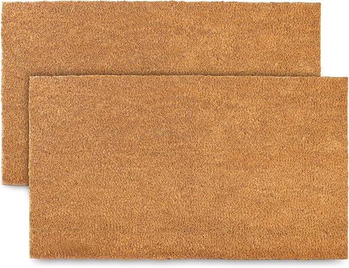 Plain Coir Doormat Bulk 30x17 Inch, Blank Door Mat 10 Pack for Crafting Painting