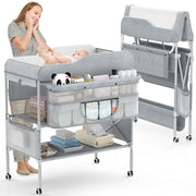 Changing Table, Foldable Changing Table Dresser Baby Changing Station