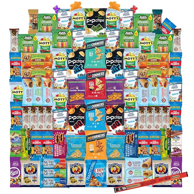 66-Count Holiday Gift Box - 66 Healthy Snacks & Treats - Perfect Variety Pack for Easter