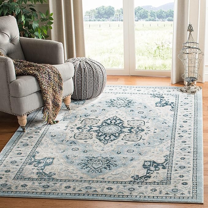 Isabella Collection Accent Rug - 3' x 5', Cream & Beige, Oriental Design