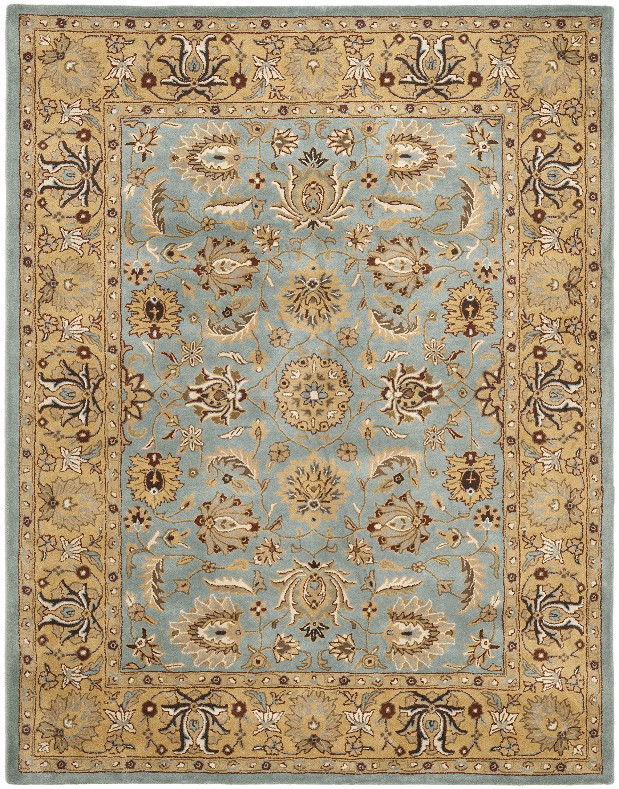 Heritage Collection Area Rug - 7'6" x 9'6", Blue & Gold