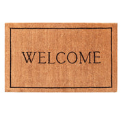 AZ104813048 Welcome Border, 100% Coir Doormat, 30" x 48" x 1.50", Natural/Black