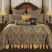 9-Piece Jacquard Comforter Set, Luxury Classic Antique Comforter Queen Sets