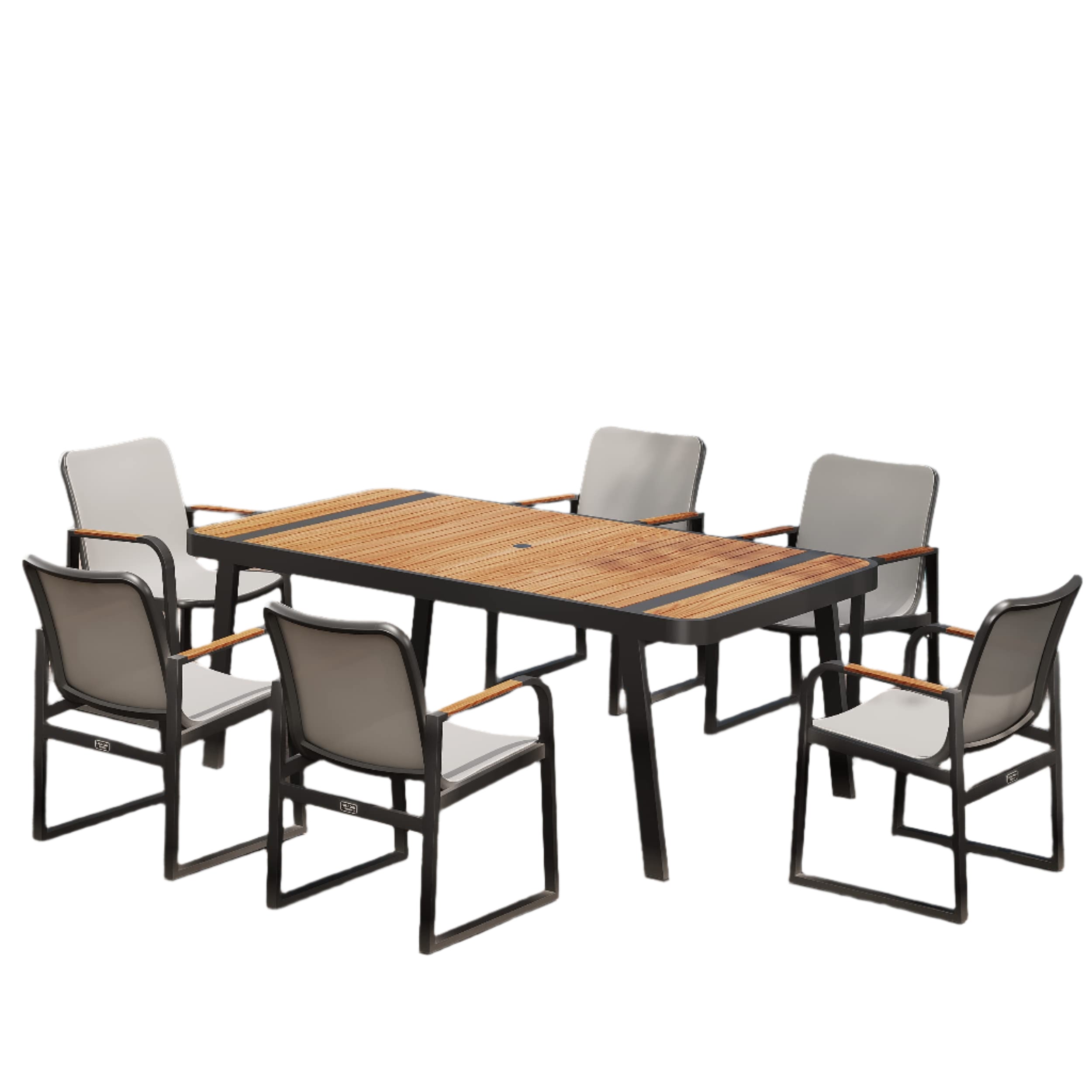 outdoor Dining Set, Patio Furniture Set with Finest Teak Wood