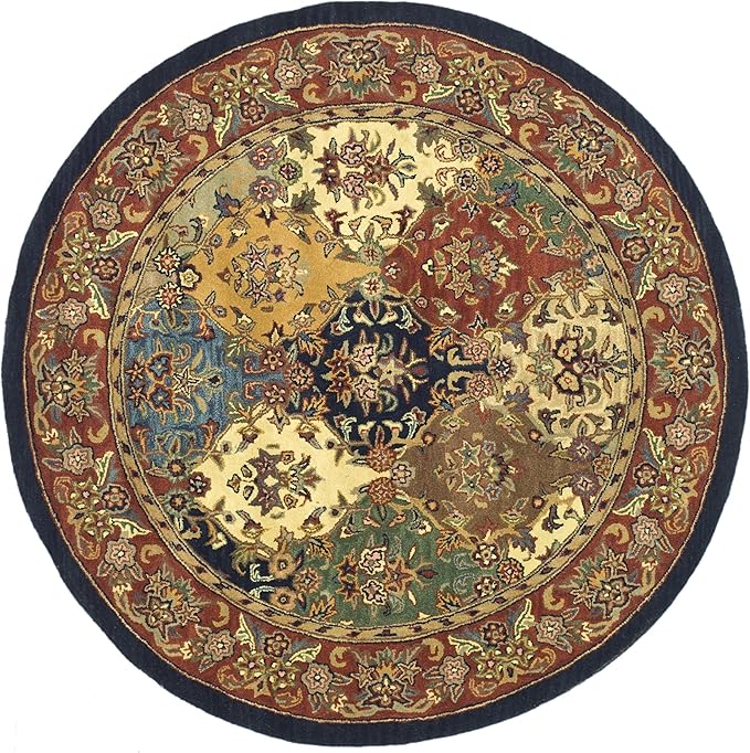 Heritage Collection Area Rug - 8' x 10', Multi & Burgundy