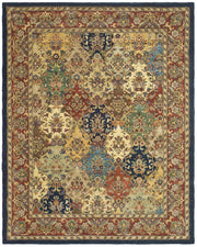 Heritage Collection Area Rug - 8' x 10', Multi & Burgundy