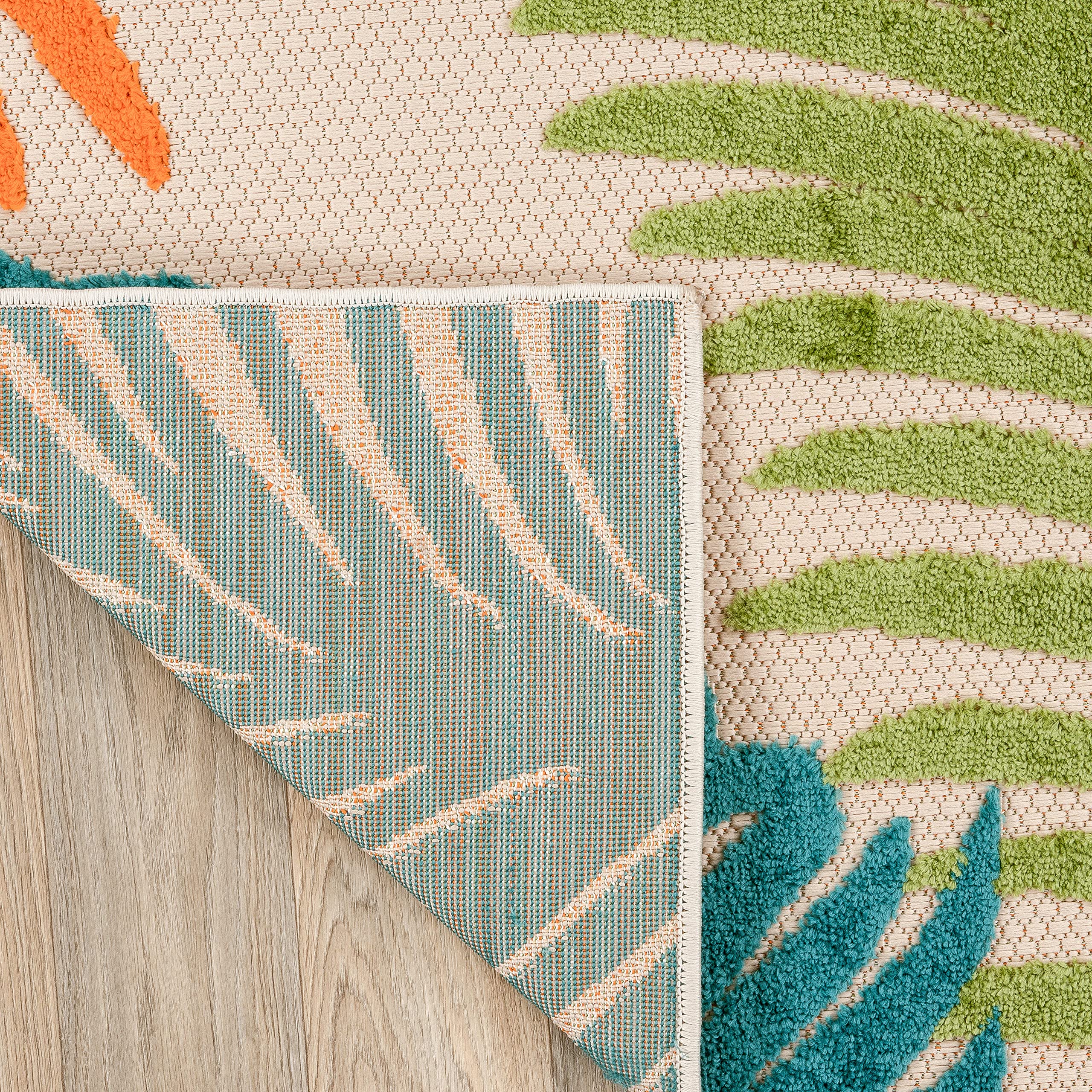 Lucca Contemporary Floral Indoor/Outdoor Area Rug 7'10" x 10' Multi